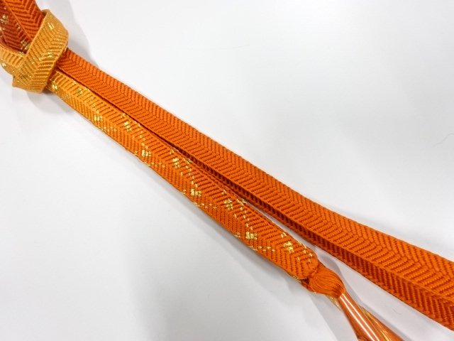 未使用品　正絹　手組帯締め